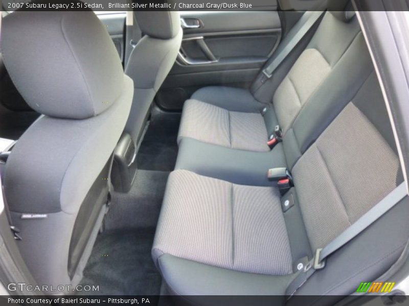 Brilliant Silver Metallic / Charcoal Gray/Dusk Blue 2007 Subaru Legacy 2.5i Sedan