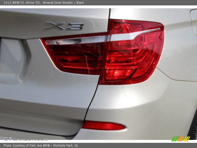 Mineral Silver Metallic / Black 2013 BMW X3 xDrive 35i