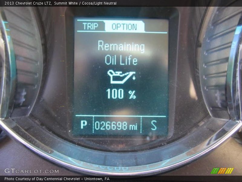 Summit White / Cocoa/Light Neutral 2013 Chevrolet Cruze LTZ
