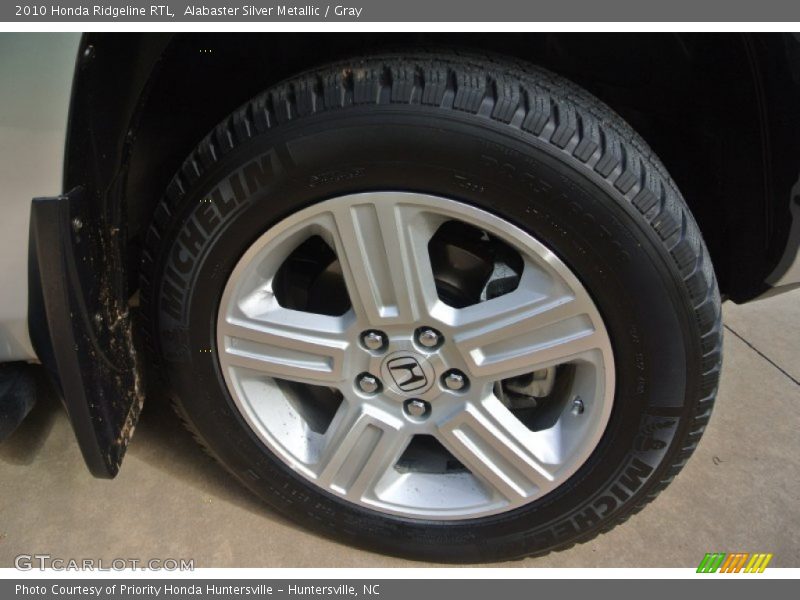 Alabaster Silver Metallic / Gray 2010 Honda Ridgeline RTL