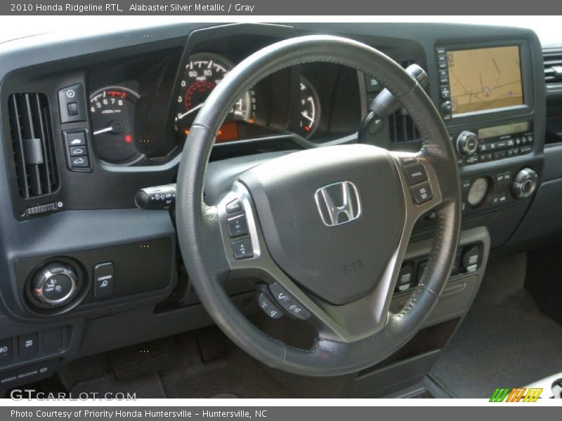 Alabaster Silver Metallic / Gray 2010 Honda Ridgeline RTL