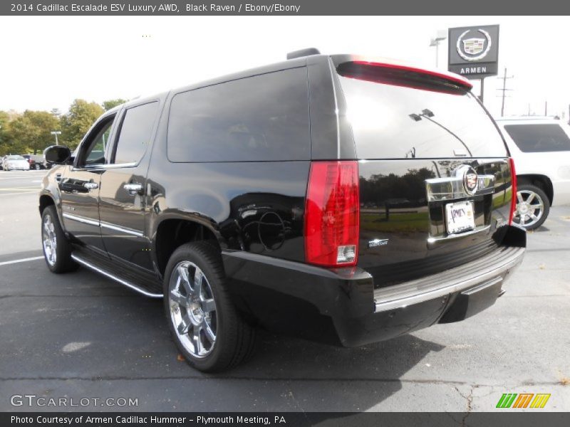 Black Raven / Ebony/Ebony 2014 Cadillac Escalade ESV Luxury AWD
