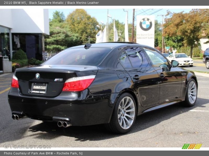 Black Sapphire Metallic / Black Merino Leather 2010 BMW M5