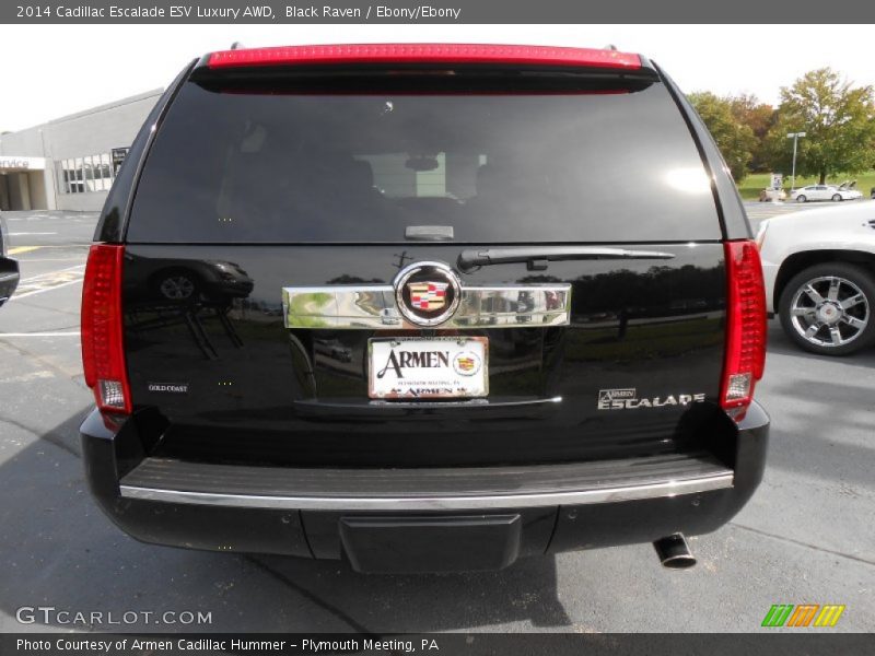 Black Raven / Ebony/Ebony 2014 Cadillac Escalade ESV Luxury AWD