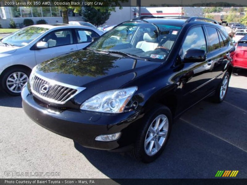 Obsidian Black / Light Gray 2009 Lexus RX 350 AWD