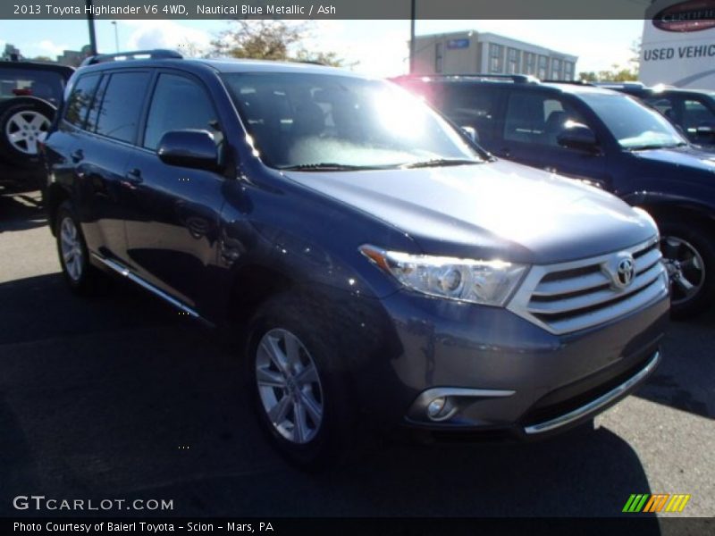 Nautical Blue Metallic / Ash 2013 Toyota Highlander V6 4WD