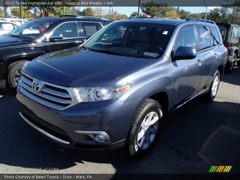 Nautical Blue Metallic / Ash 2013 Toyota Highlander V6 4WD