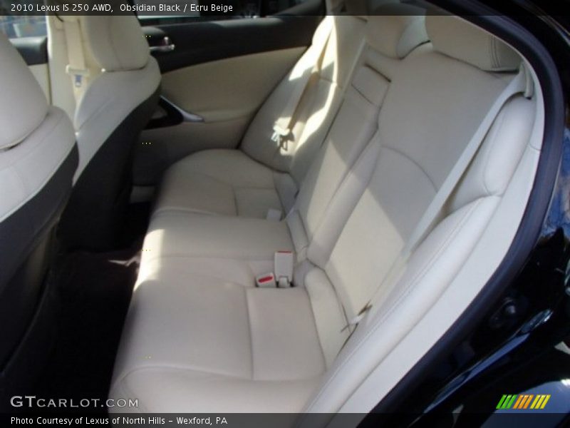 Obsidian Black / Ecru Beige 2010 Lexus IS 250 AWD