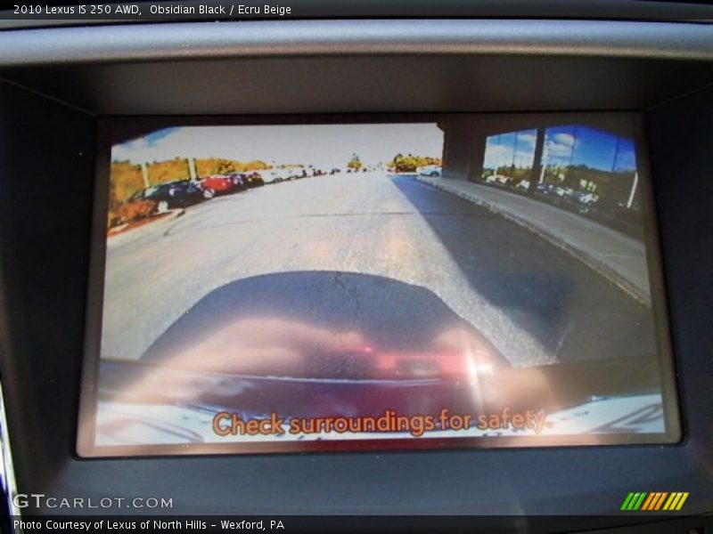 Obsidian Black / Ecru Beige 2010 Lexus IS 250 AWD