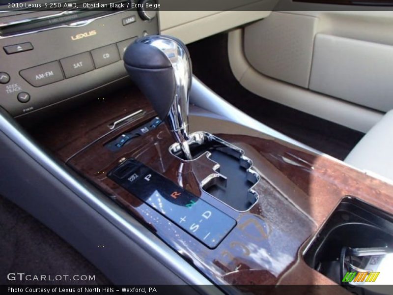 Obsidian Black / Ecru Beige 2010 Lexus IS 250 AWD