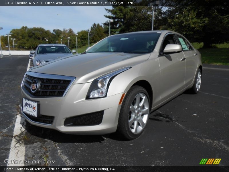 Silver Coast Metallic / Jet Black/Jet Black 2014 Cadillac ATS 2.0L Turbo AWD