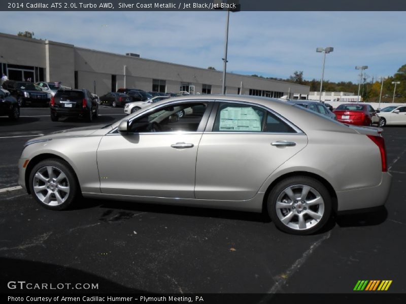 Silver Coast Metallic / Jet Black/Jet Black 2014 Cadillac ATS 2.0L Turbo AWD