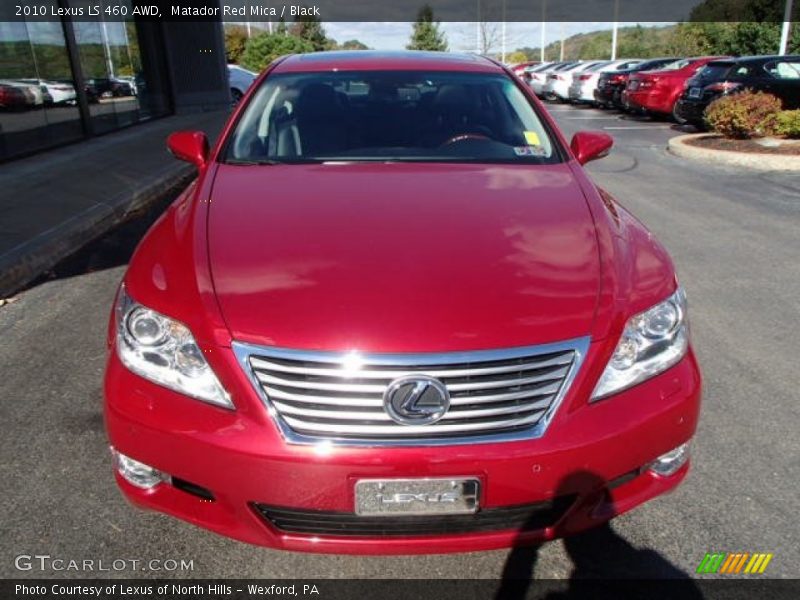 Matador Red Mica / Black 2010 Lexus LS 460 AWD