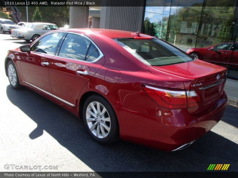 Matador Red Mica / Black 2010 Lexus LS 460 AWD
