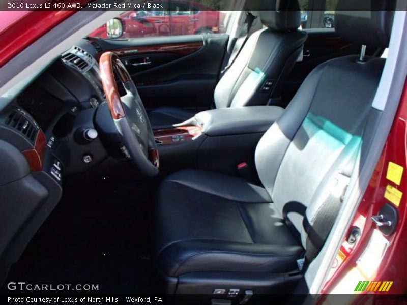 Matador Red Mica / Black 2010 Lexus LS 460 AWD