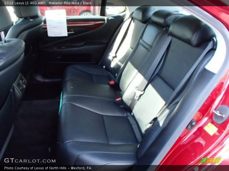 Matador Red Mica / Black 2010 Lexus LS 460 AWD