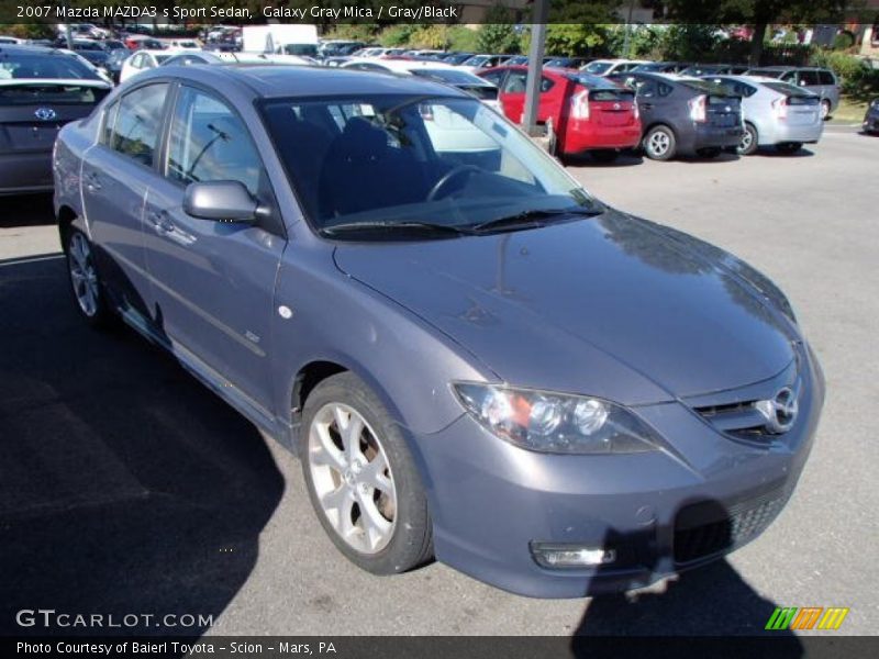 Galaxy Gray Mica / Gray/Black 2007 Mazda MAZDA3 s Sport Sedan