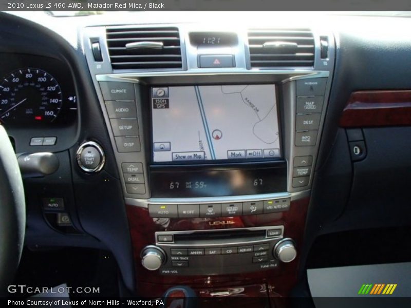 Matador Red Mica / Black 2010 Lexus LS 460 AWD