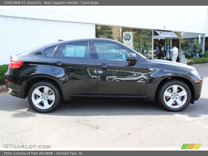 Black Sapphire Metallic / Sand Beige 2008 BMW X6 xDrive35i