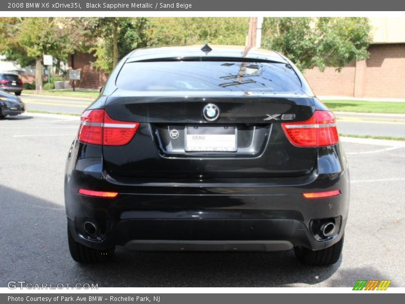 Black Sapphire Metallic / Sand Beige 2008 BMW X6 xDrive35i