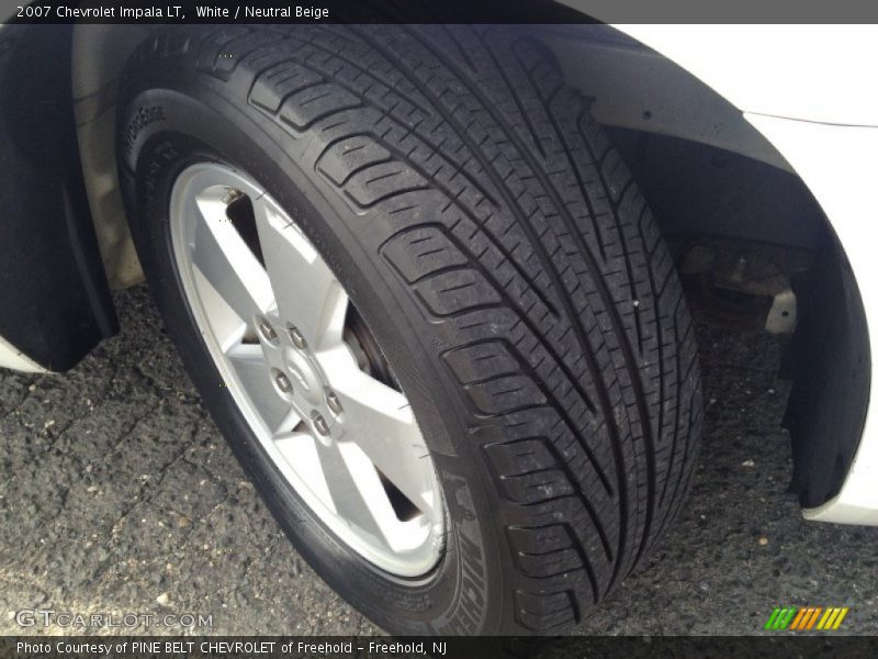 White / Neutral Beige 2007 Chevrolet Impala LT