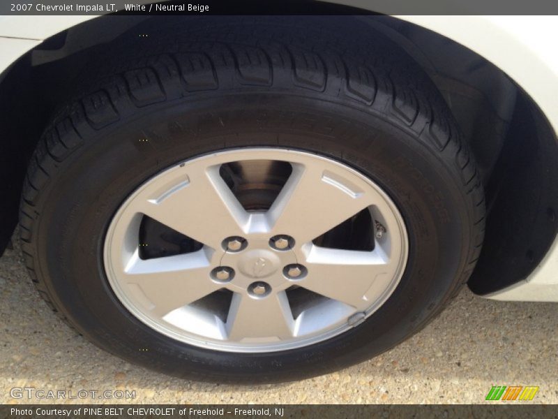 White / Neutral Beige 2007 Chevrolet Impala LT