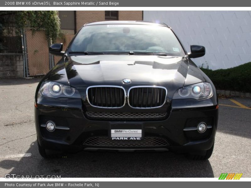 Black Sapphire Metallic / Sand Beige 2008 BMW X6 xDrive35i