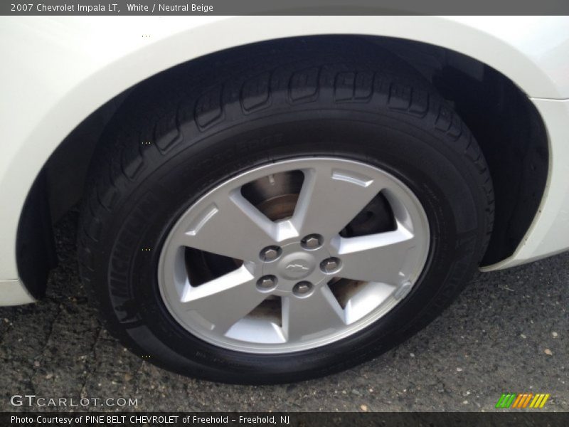 White / Neutral Beige 2007 Chevrolet Impala LT