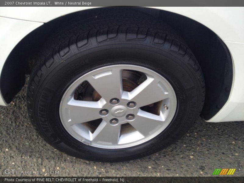 White / Neutral Beige 2007 Chevrolet Impala LT