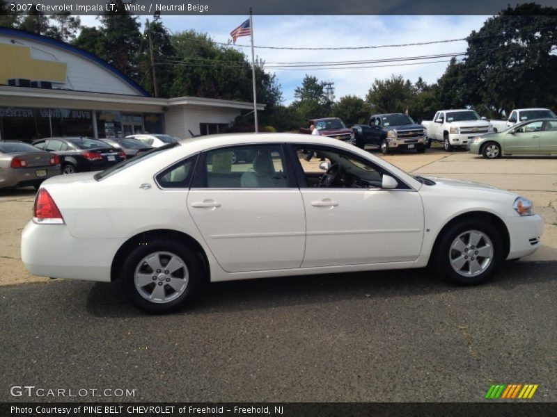 White / Neutral Beige 2007 Chevrolet Impala LT