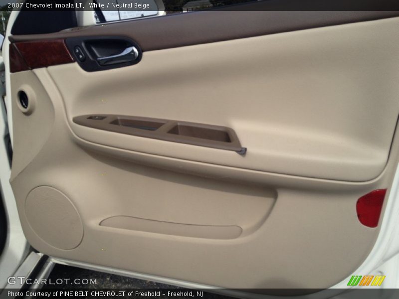 White / Neutral Beige 2007 Chevrolet Impala LT