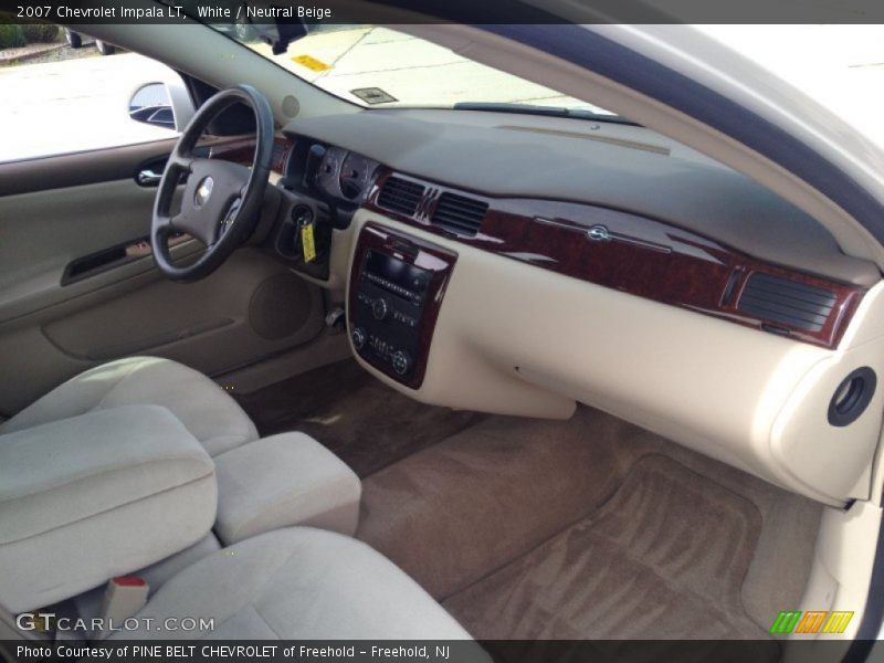 White / Neutral Beige 2007 Chevrolet Impala LT