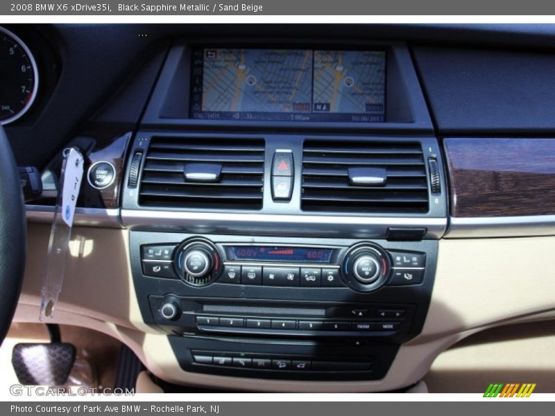 Black Sapphire Metallic / Sand Beige 2008 BMW X6 xDrive35i