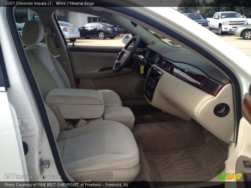 White / Neutral Beige 2007 Chevrolet Impala LT