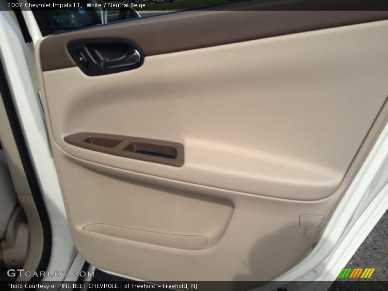 White / Neutral Beige 2007 Chevrolet Impala LT
