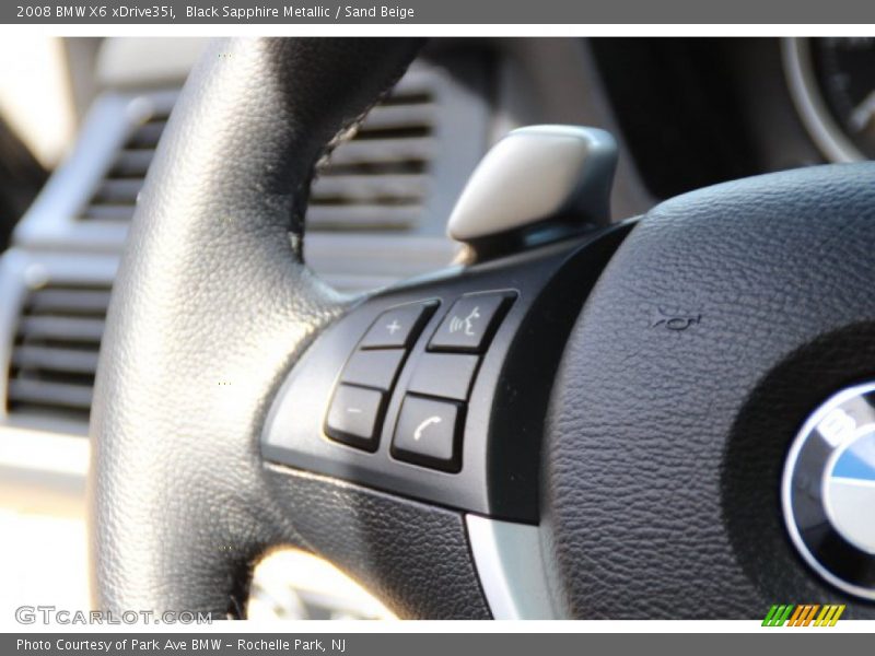 Black Sapphire Metallic / Sand Beige 2008 BMW X6 xDrive35i