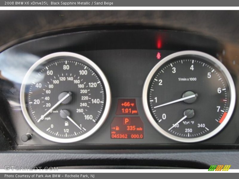 Black Sapphire Metallic / Sand Beige 2008 BMW X6 xDrive35i