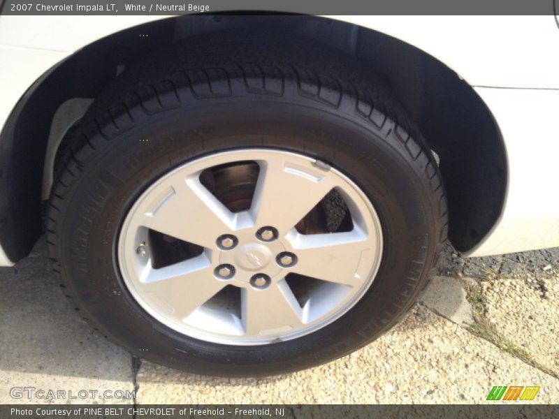 White / Neutral Beige 2007 Chevrolet Impala LT