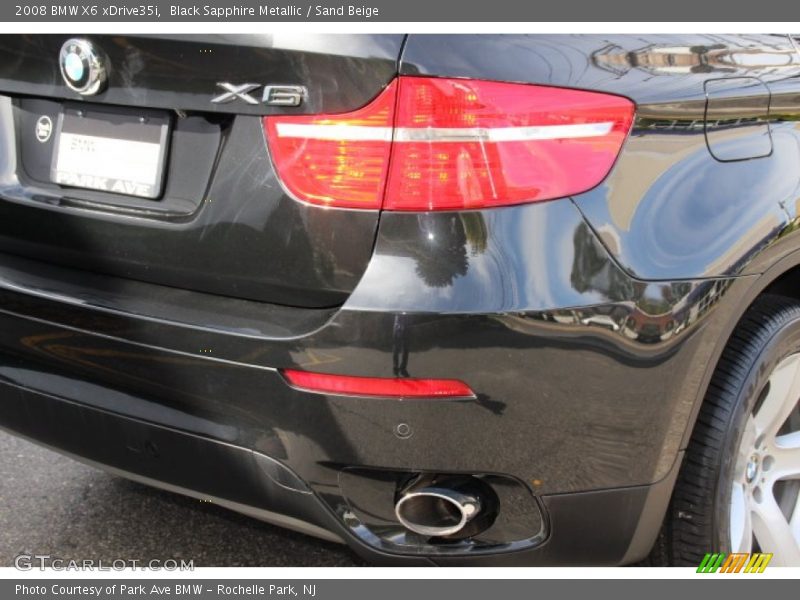 Black Sapphire Metallic / Sand Beige 2008 BMW X6 xDrive35i