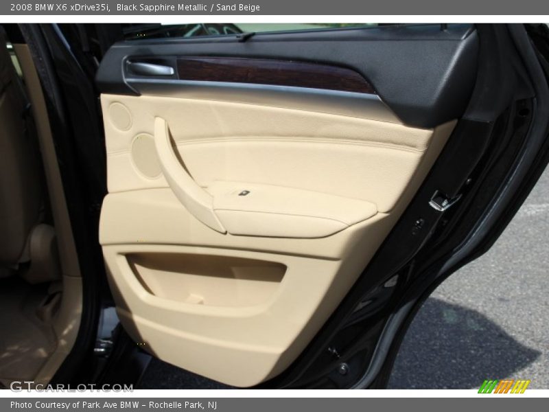 Black Sapphire Metallic / Sand Beige 2008 BMW X6 xDrive35i