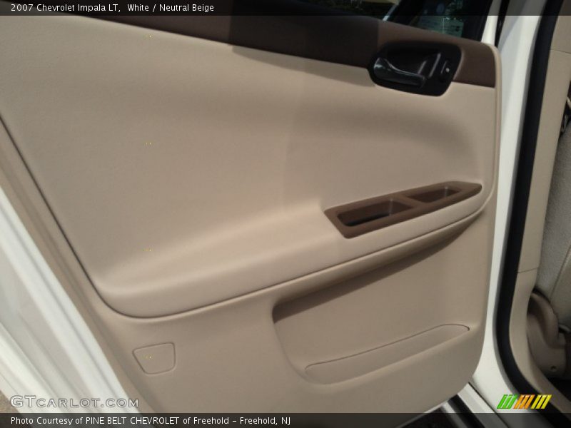 White / Neutral Beige 2007 Chevrolet Impala LT