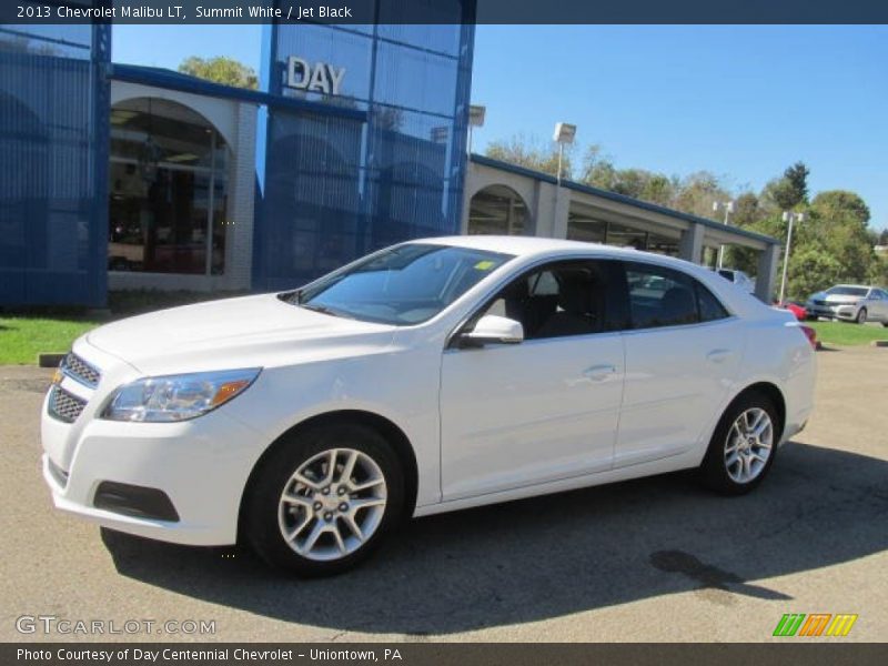 Summit White / Jet Black 2013 Chevrolet Malibu LT