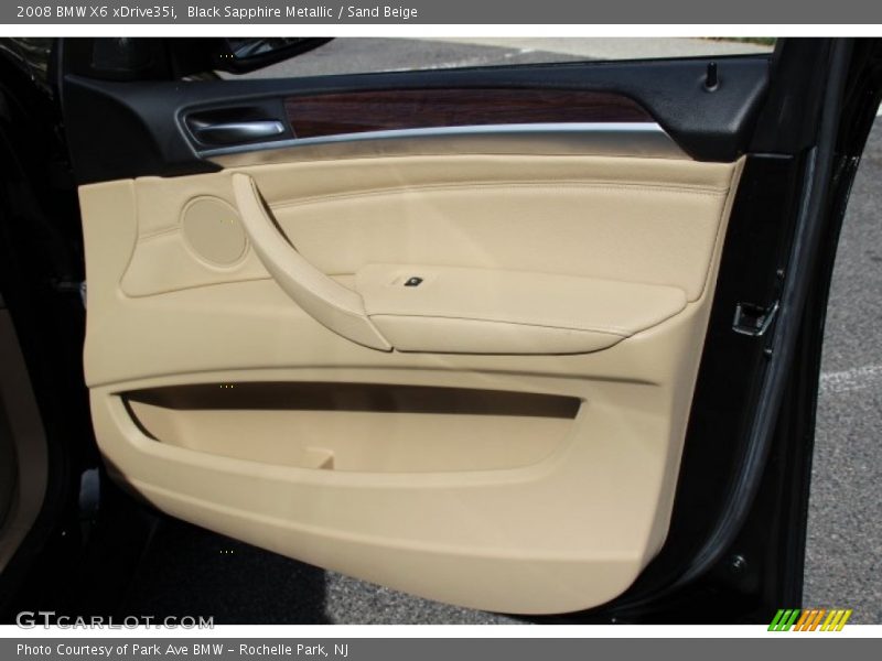 Black Sapphire Metallic / Sand Beige 2008 BMW X6 xDrive35i