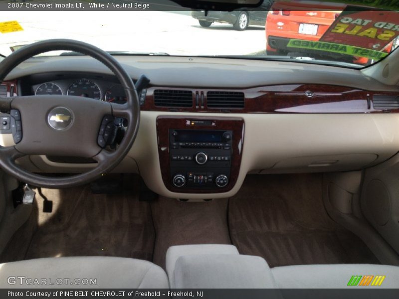 White / Neutral Beige 2007 Chevrolet Impala LT