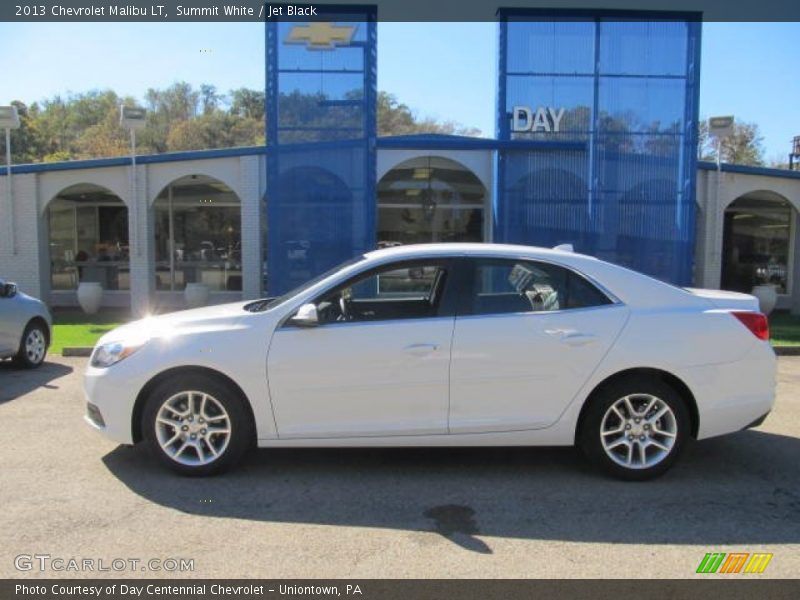 Summit White / Jet Black 2013 Chevrolet Malibu LT
