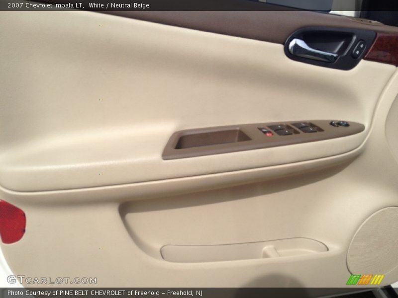 White / Neutral Beige 2007 Chevrolet Impala LT