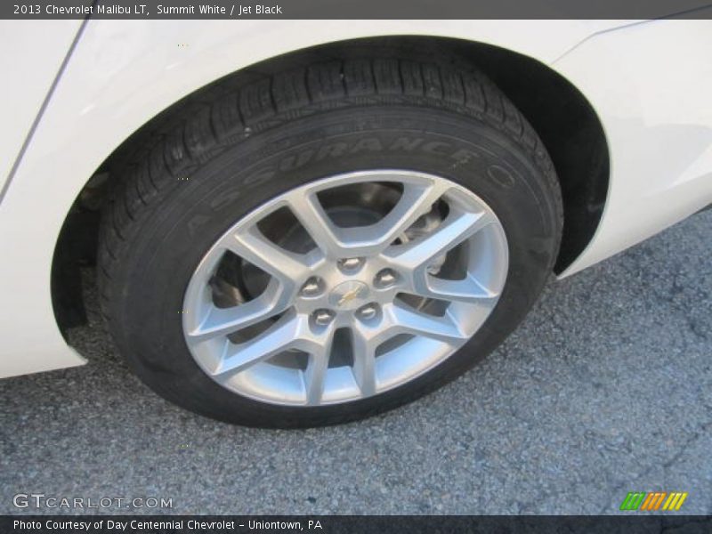 Summit White / Jet Black 2013 Chevrolet Malibu LT