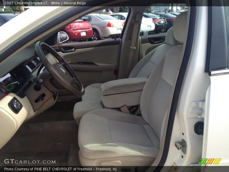 White / Neutral Beige 2007 Chevrolet Impala LT