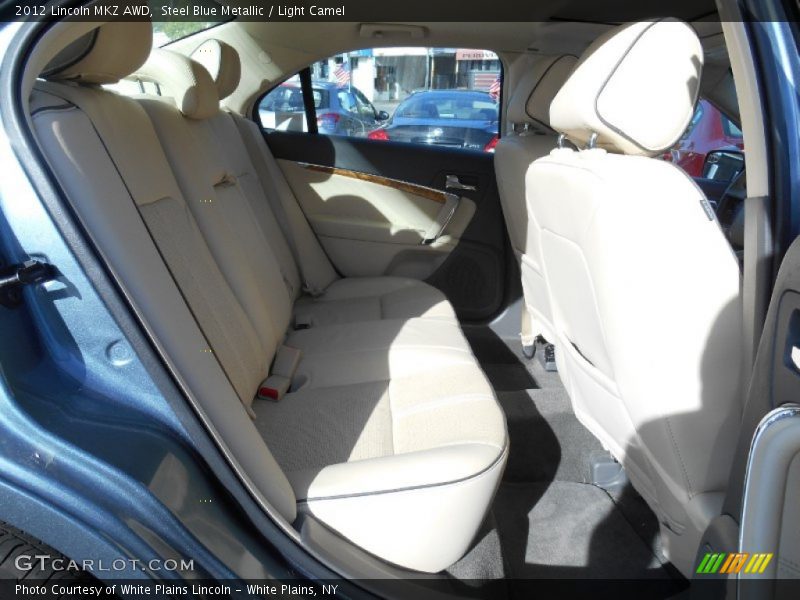 Steel Blue Metallic / Light Camel 2012 Lincoln MKZ AWD