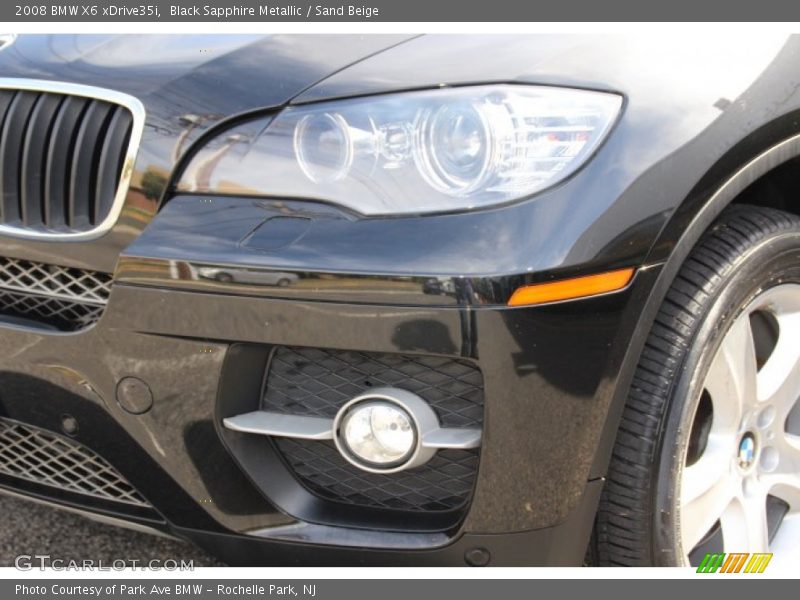 Black Sapphire Metallic / Sand Beige 2008 BMW X6 xDrive35i